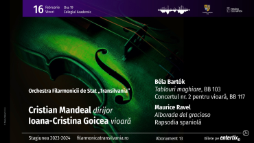 Bartók și Ravel pe scena sălii Auditorium Maximum sub bagheta maestrului Cristian Mandeal